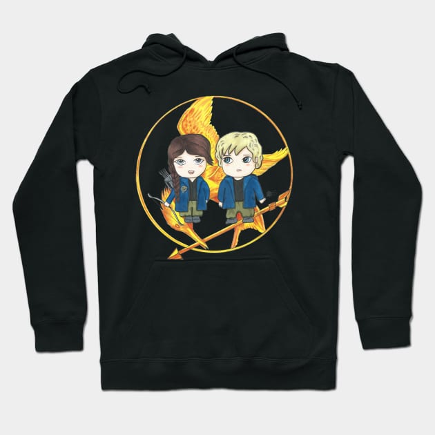 Katniss & Peeta Hoodie by LivStark